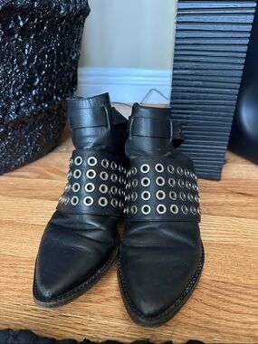 All Saints leather booties size 37